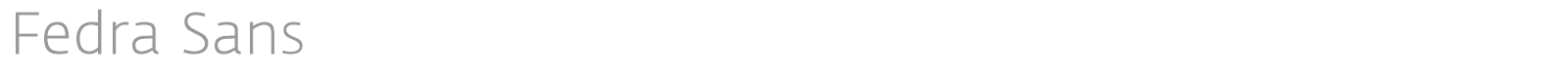 Fedra Sans font preview